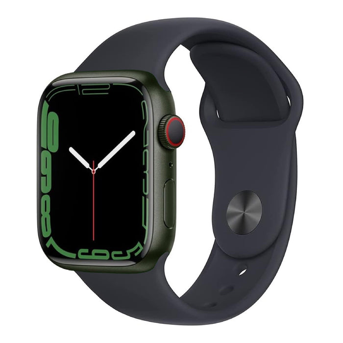 Apple Watch Series 7 45mm – Green Aluminum/Black Sport Band (Refurbished)