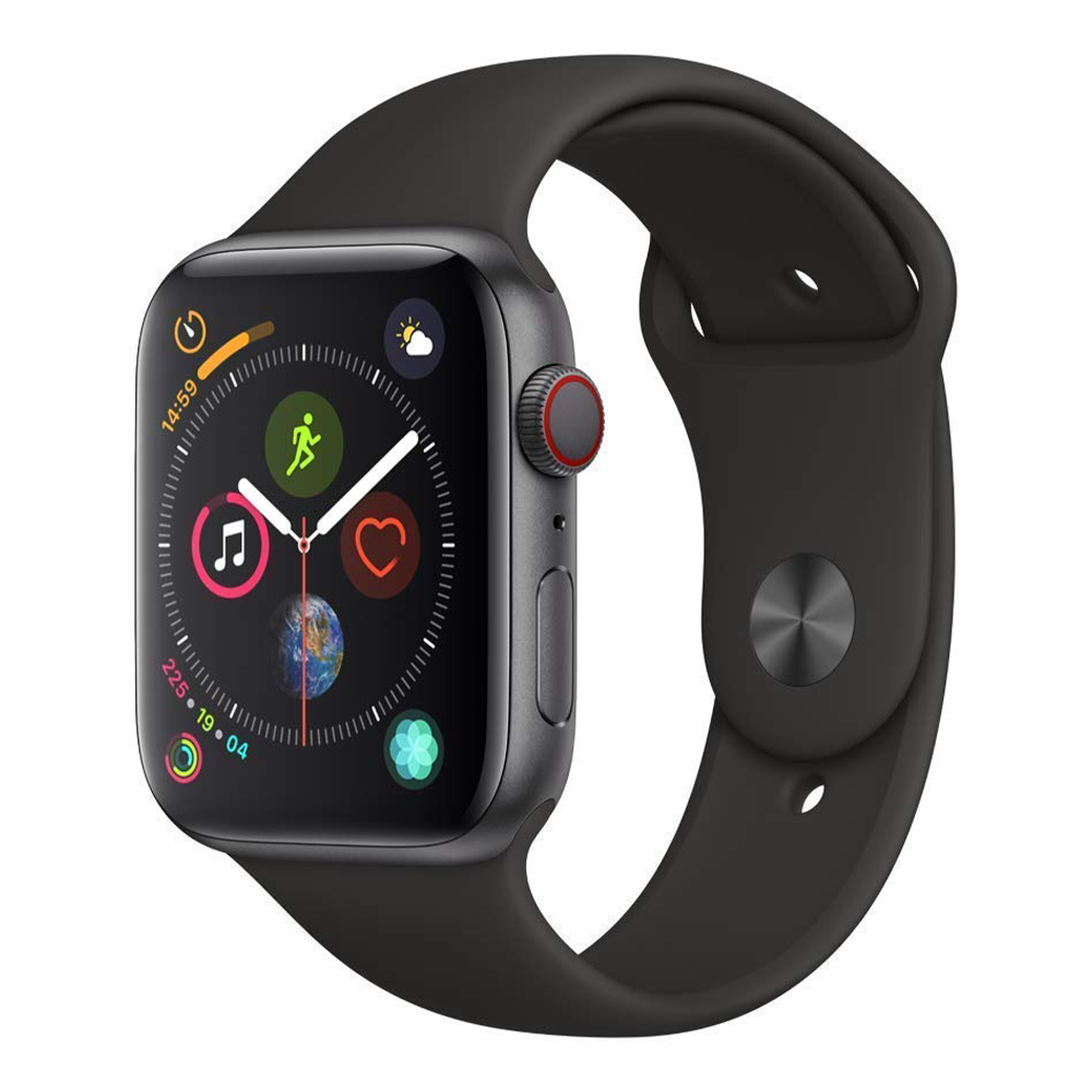 Apple Watch Series 4 44mm 16GB GPS+CELL - Space Gray Aluminum/Black Sport Band