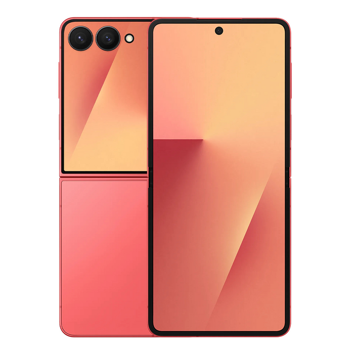 Samsung Galaxy Z Flip 7 5G – Coral Red — Heavy Scratches (AS-IS)