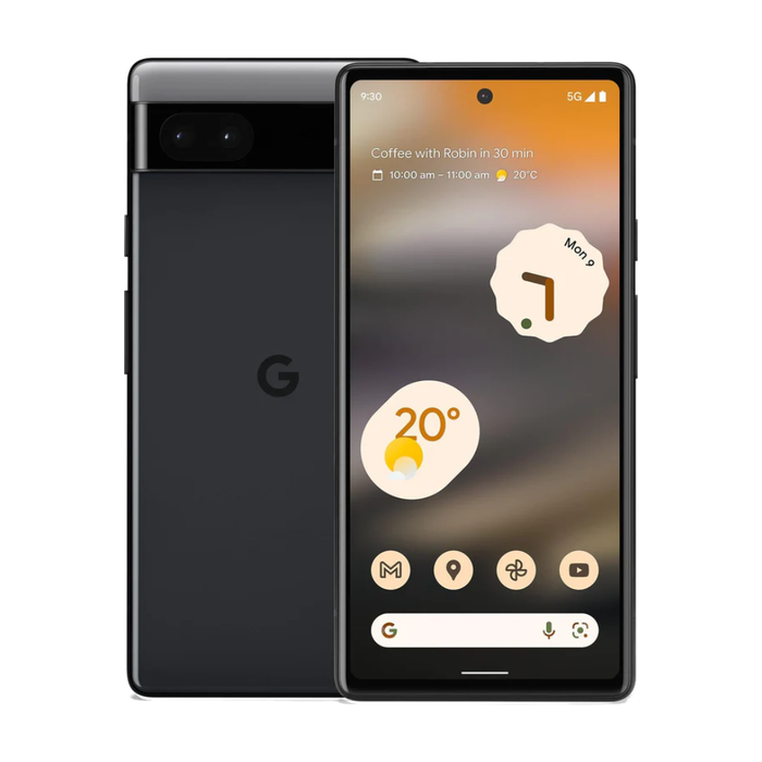 Google Pixel 6a – Charcoal — Screen Burn / Shadow (AS-IS)