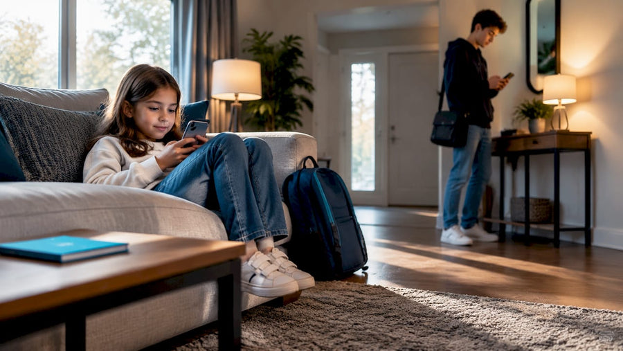 Children using phones for different age needs