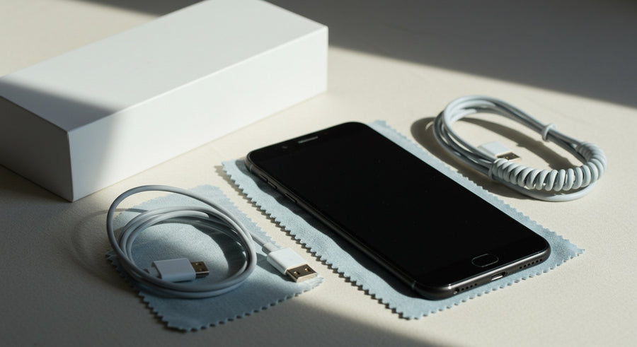 Phone being prepared and wiped before selling
