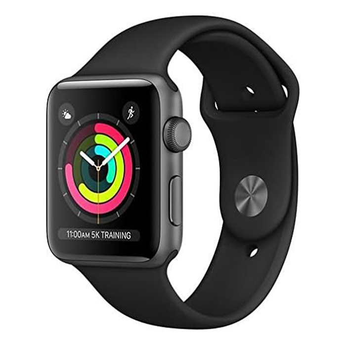 Apple Watch Series 3 42mm – Space Gray Aluminum/Black Sport Band (Refurbished)