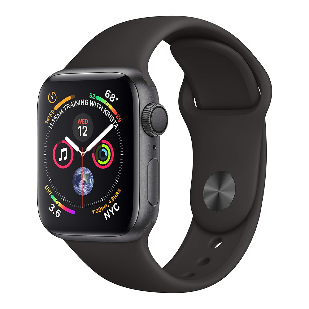 Apple Watch Series 4 40mm – Space Gray Aluminum/Black Sport Band (Refurbished)