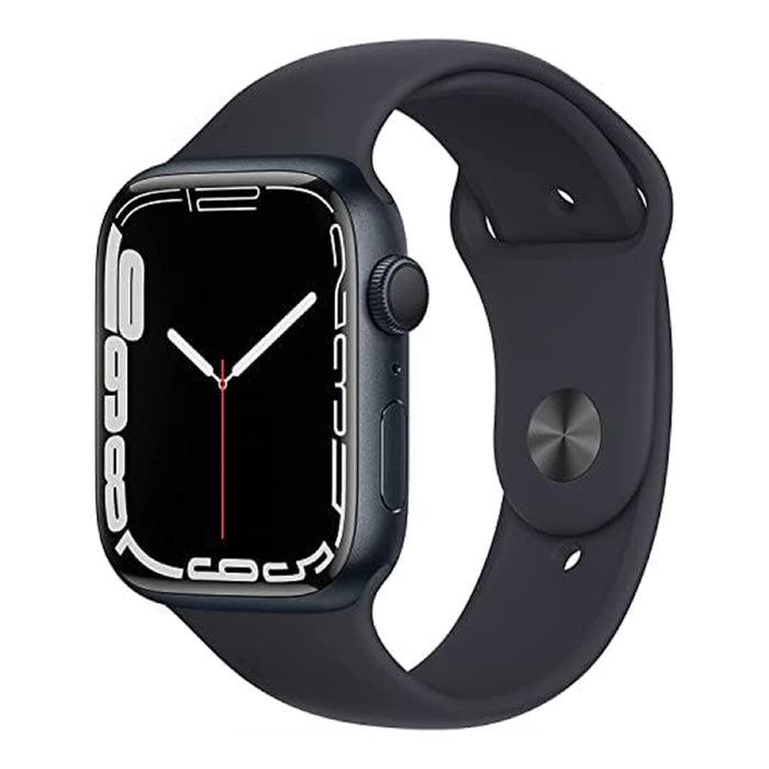 Apple Watch Series 7 45mm – Midnight Black/Black Sport Band (Refurbished)