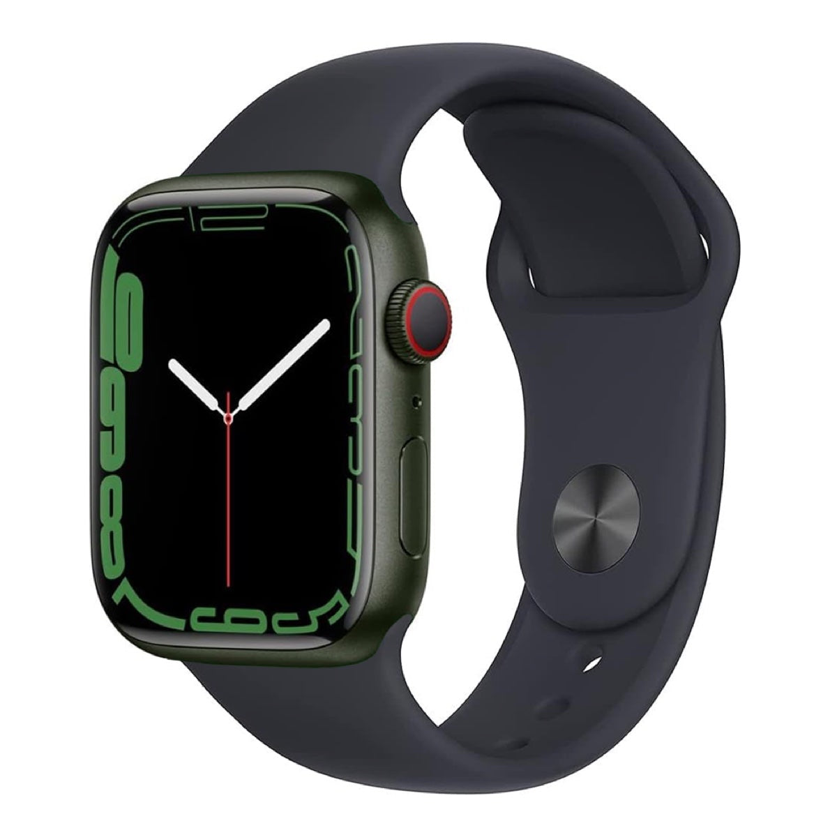 Apple Watch Series 7 45mm – Green Aluminum/Black Sport Band (Refurbished)