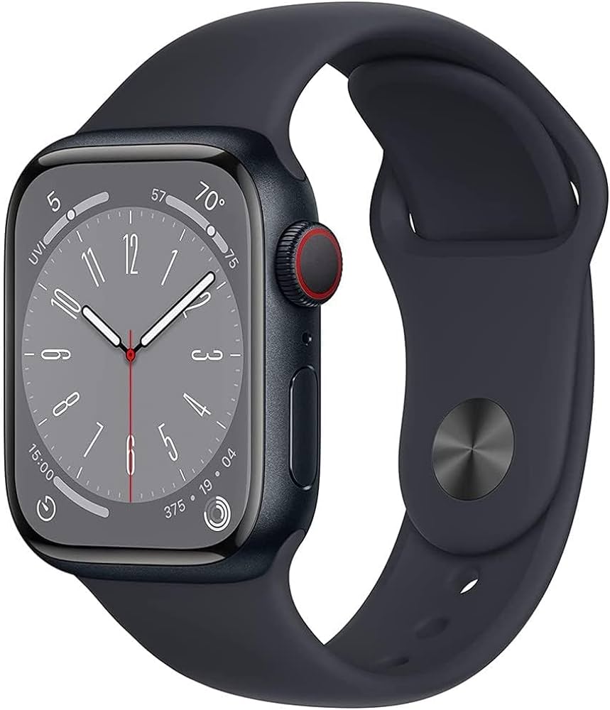 Apple Watch Series 8 45mm – Midnight Aluminum/Black Sport Band (Refurbished) - image 2
