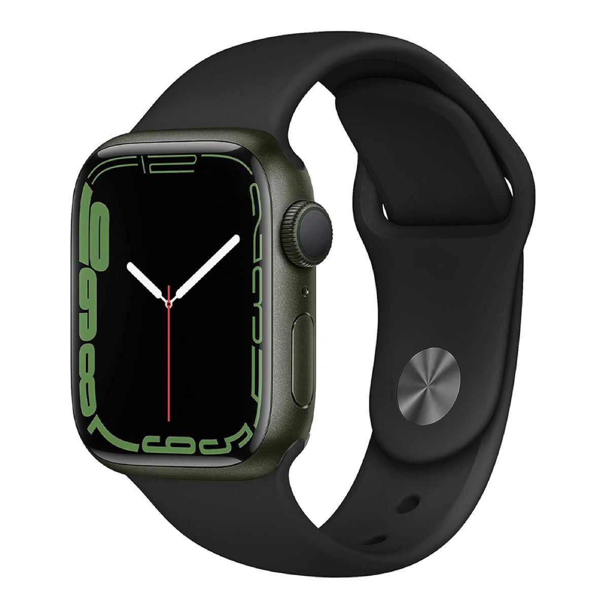 Apple Watch Series 7 41mm – Green Aluminum/Black Sport Band (Refurbished)