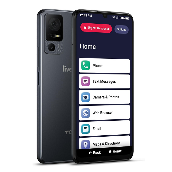 TCL Jitterbug Smart 4 – Black (Refurbished)