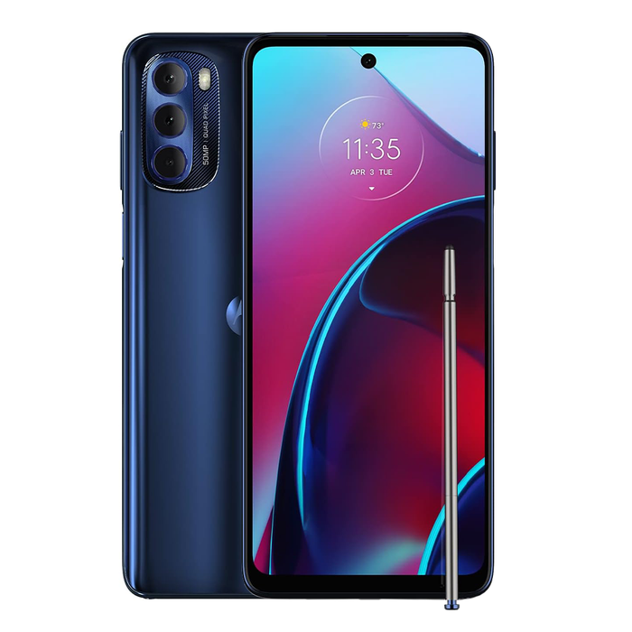 Motorola Moto G Stylus (2022) – Twilight Blue — Screen Burn / Shadow (AS-IS)