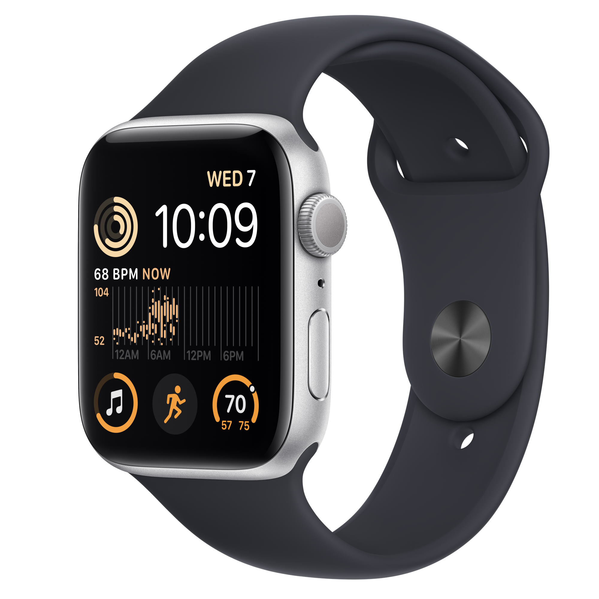 Apple Watch Series SE 40mm 32GB GPS+CELL - Silver Aluminum/Black Sport Band