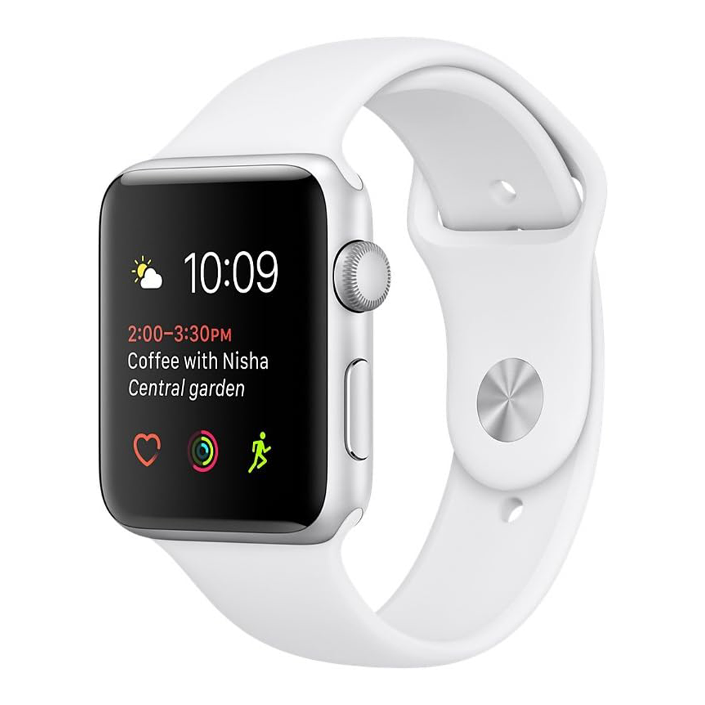 Apple Watch Series 1 38mm – Silver Aluminum/White Sport Band