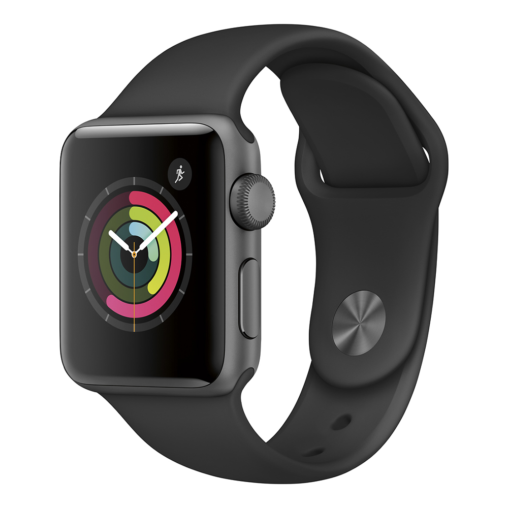 Apple Watch Series 2 38mm – Space Gray Aluminum/Black Sport Band