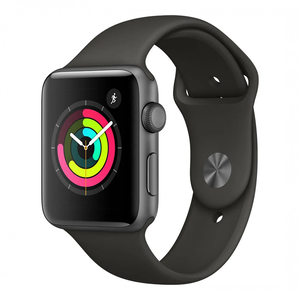 Apple Watch Series 3 42MM 16GB Cellular - Silver Aluminum/Black Sport Band