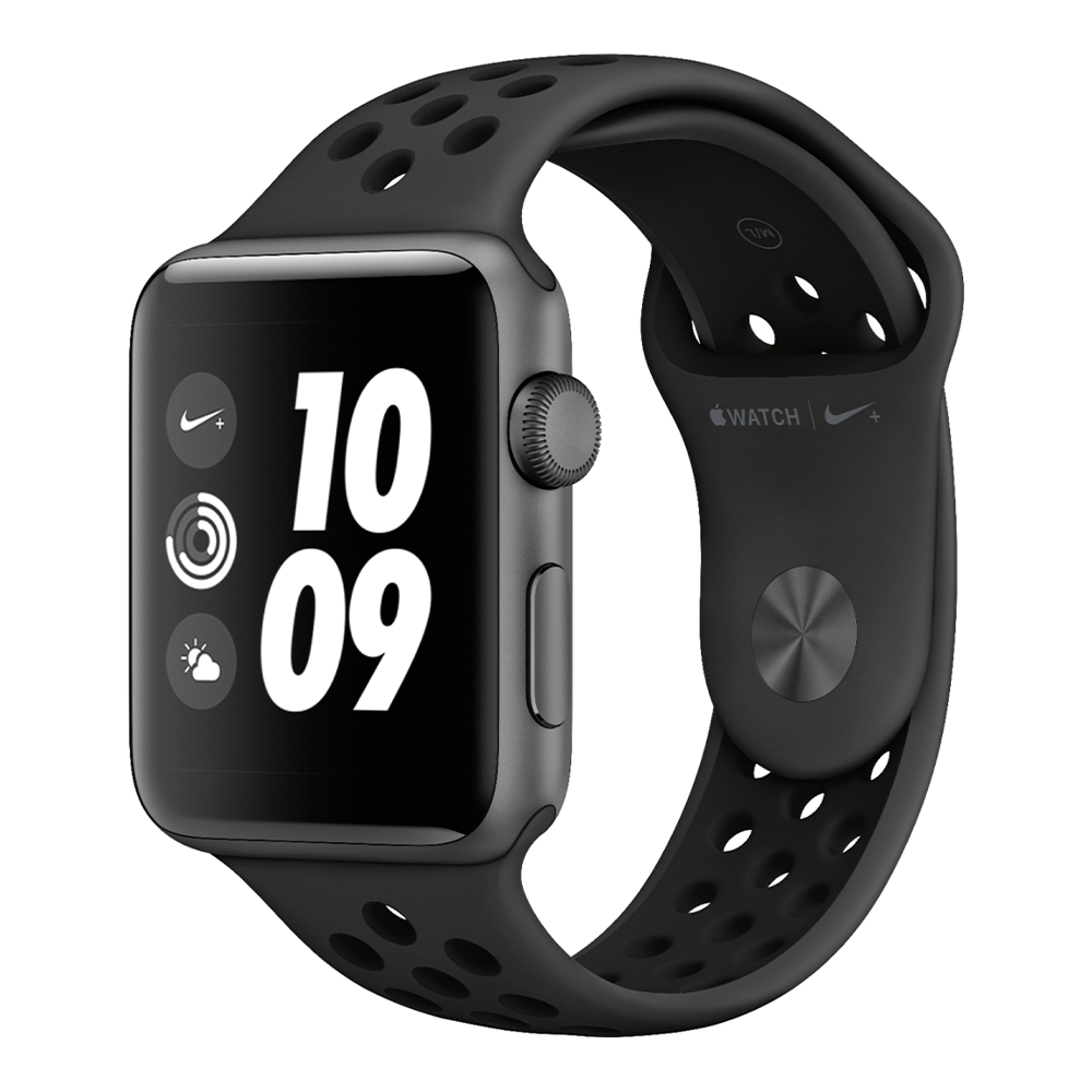 Apple Watch Series 3 Nike Plus 42MM 16GB Cellular - Silver Aluminum/Black Sport Band