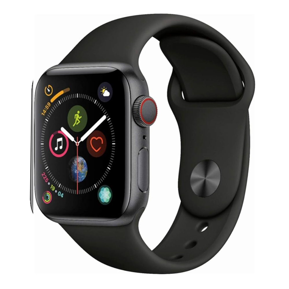 Apple Watch Series 4 40mm 16GB GPS - Silver Aluminum/Black Sport Band