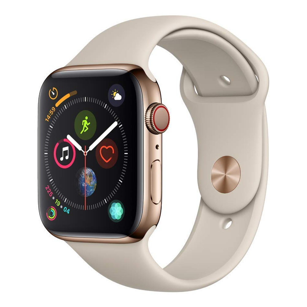 Apple Watch Series 4 44MM 16GB Cellular - Gold Aluminum/White Sport Band