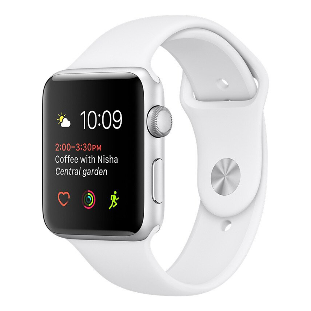 Apple Watch Series SE 44mm 32GB GPS - Silver Aluminum/White Sport Band