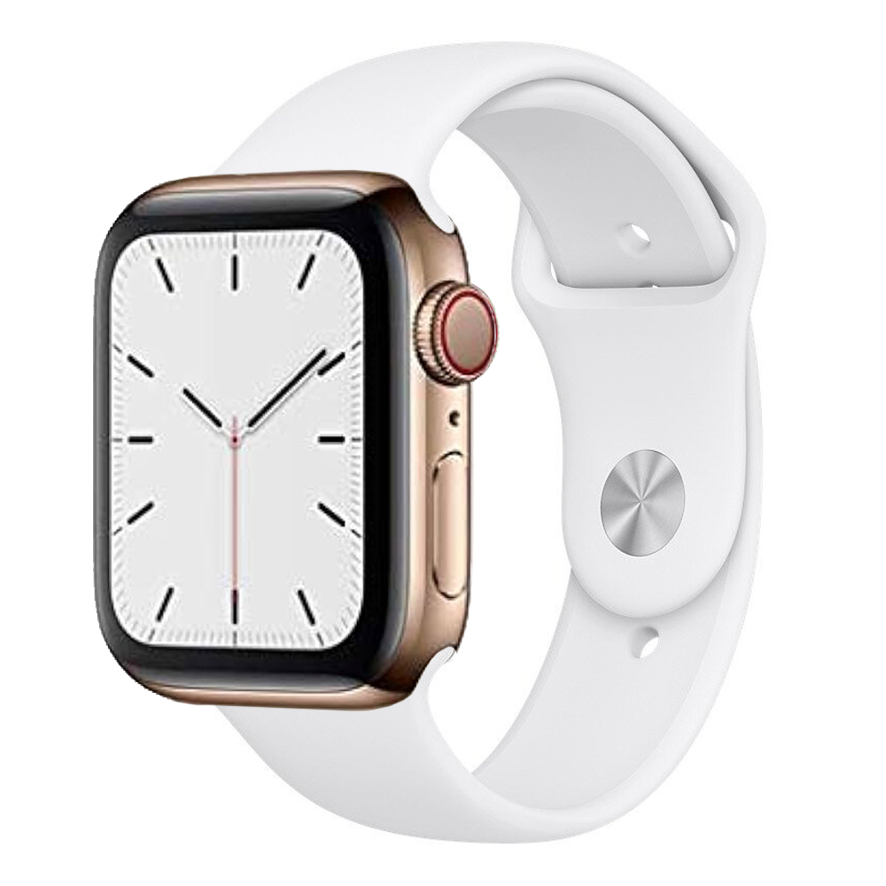 Apple Watch Series 5 40mm 32GB GPS - Gold Stainless Steel/White Sport Band