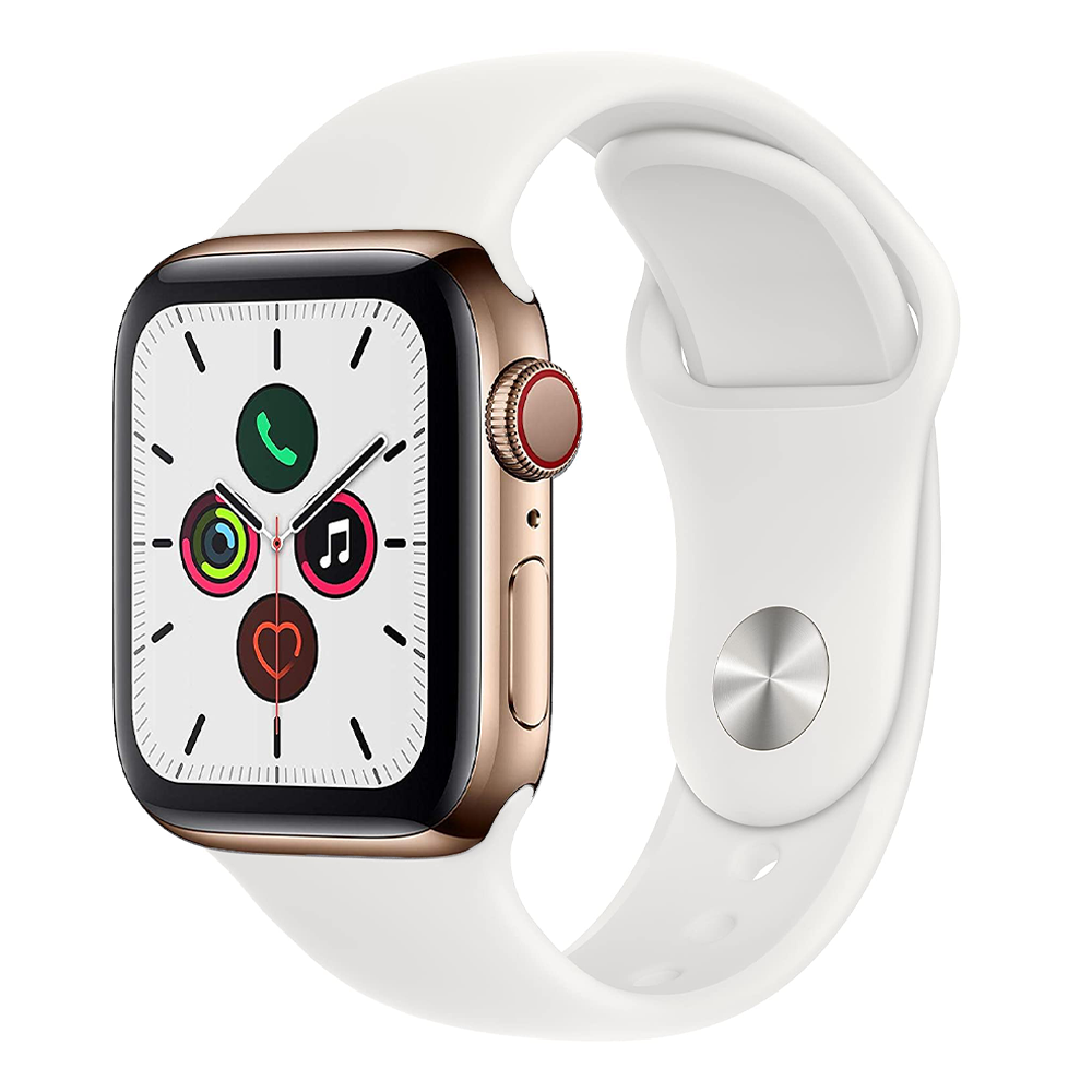 Apple Watch Series 5 44mm 32GB GPS - Gold Aluminum/White Sport Band