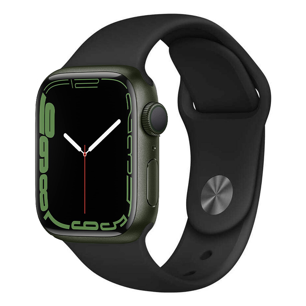 Apple Watch Series 7 41mm 32GB GPS+CELL - Green/Black Sport Band