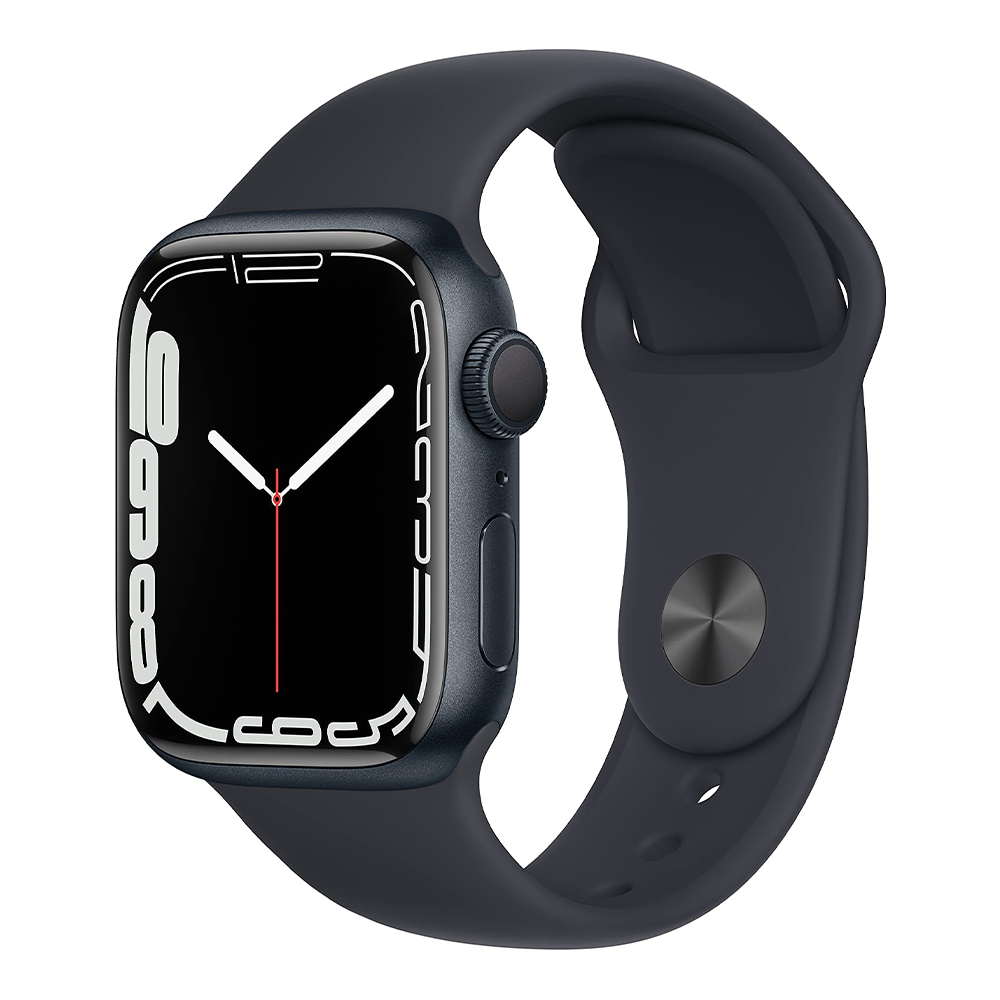 Apple Watch Series 7 41mm – Midnight Black/Black Sport Band (Refurbished) - image 2