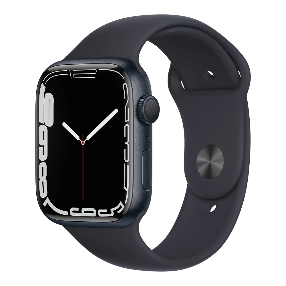 Apple Watch Series 7 41mm – Green Aluminum/Black Sport Band (Refurbished) - image 2