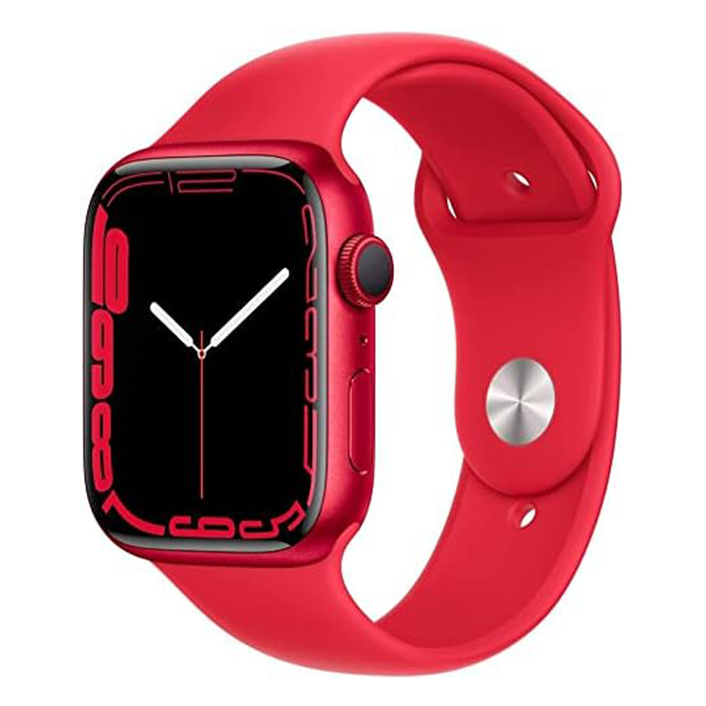 Apple Watch Series 7 45mm – Green Aluminum/Black Sport Band (Refurbished) - image 2