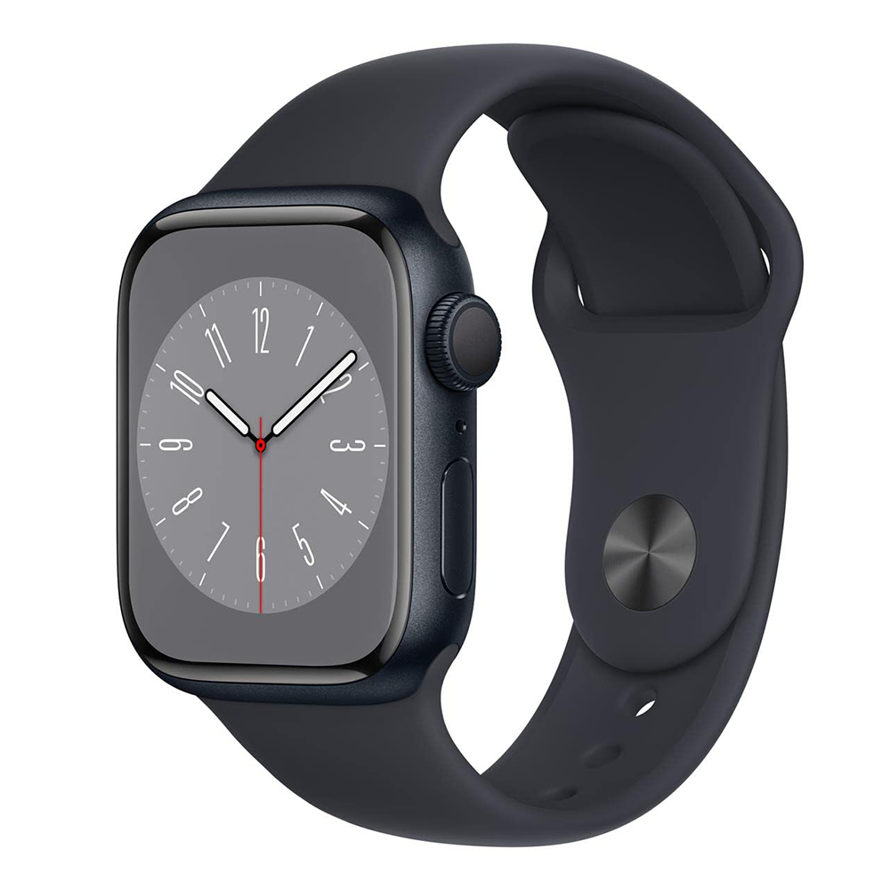 Apple Watch Series 7 45mm – Midnight Aluminum/Black Sport Band (Refurbished) - image 2