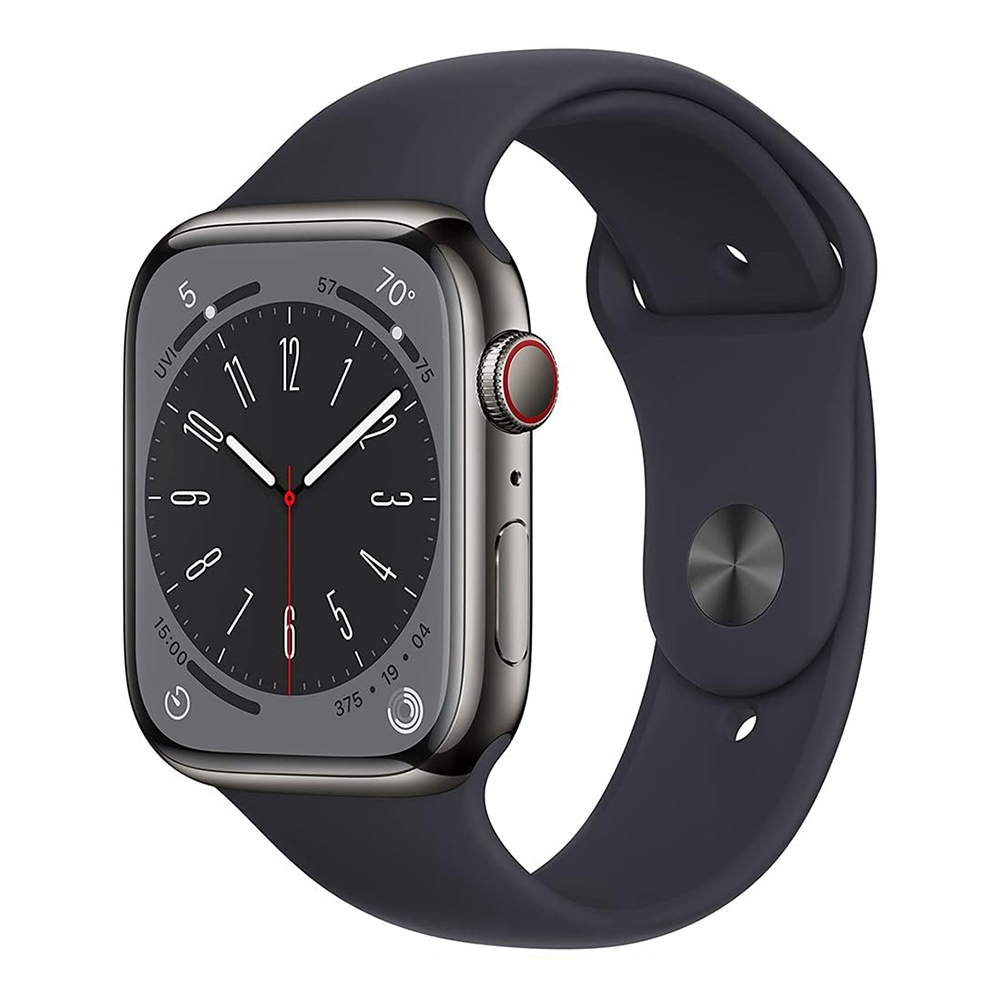 Apple Watch Series 7 45mm – Starlight Aluminum/White Sport Band (Refurbished) - image 2