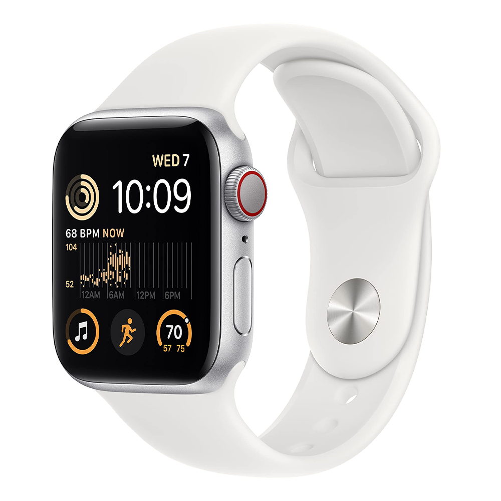 Apple Watch Series SE 2 40mm – Starlight Aluminum/White Sport Band (Refurbished) - image 2
