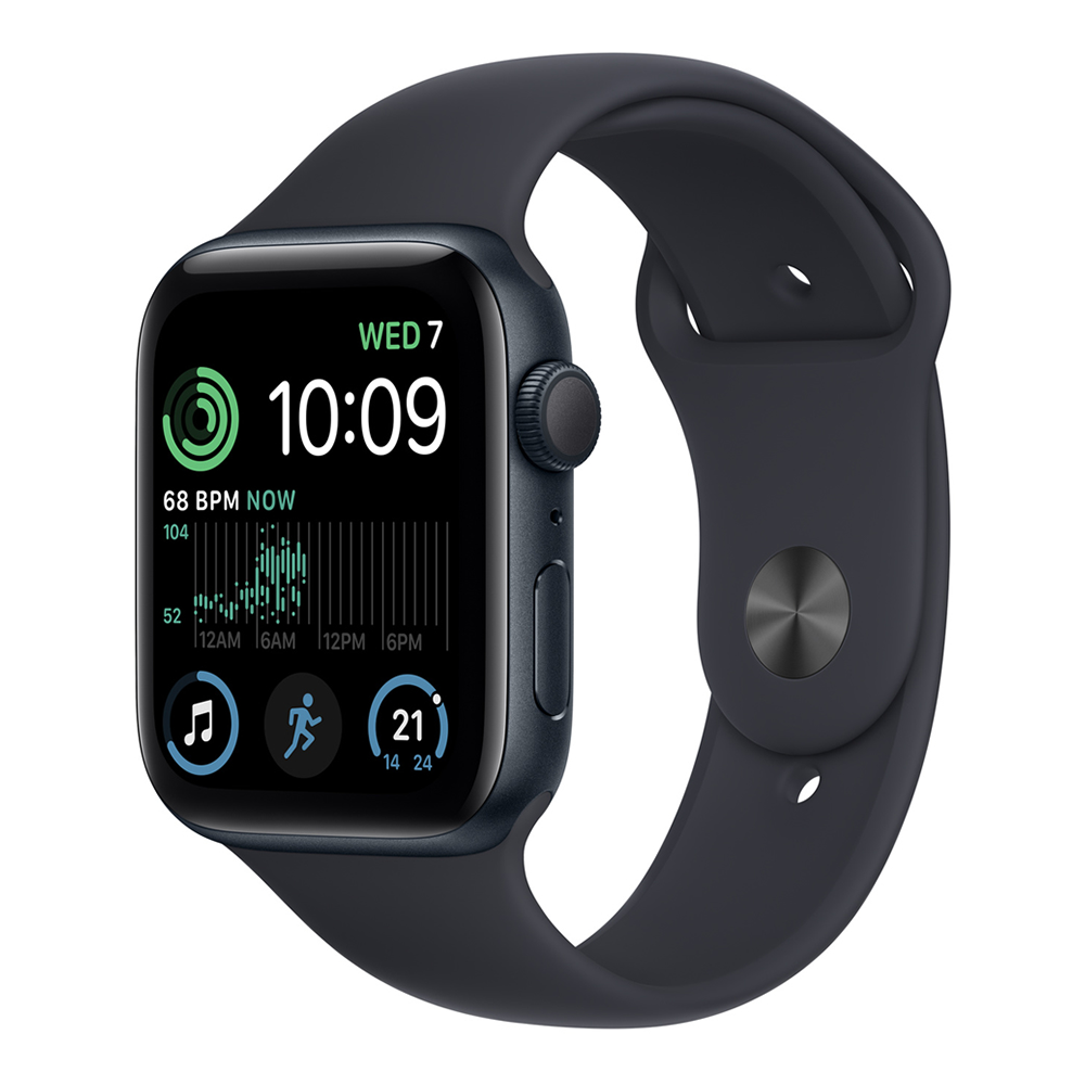Apple Watch Series SE 2 44MM 32GB GPS+CELL - Midnight Aluminum/Black Sport Band