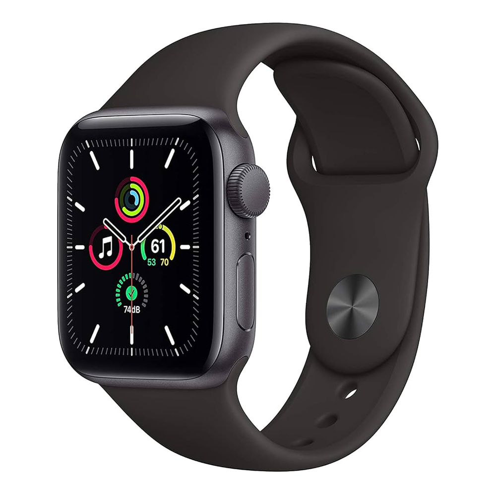 Apple Watch Series SE 44mm 32GB GPS - Silver Aluminum/Black Sport Band