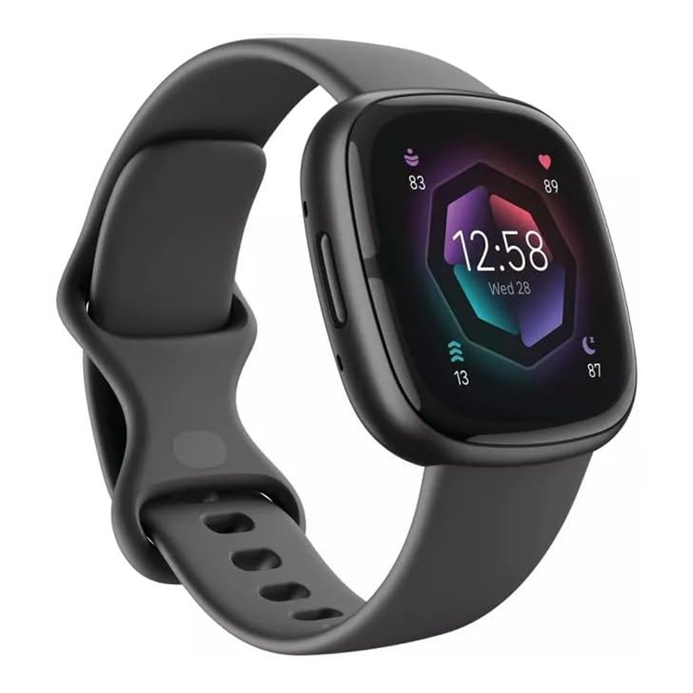 Fitbit Sense 40mm – Graphite Aluminum/Black Sport Band (Refurbished)