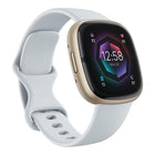 Fitbit Sense 40mm – Gold Aluminum/White Sport Band (Refurbished) photo 2