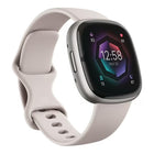 Fitbit Sense 40mm – Silver Aluminum/White Sport Band (Refurbished) photo 2