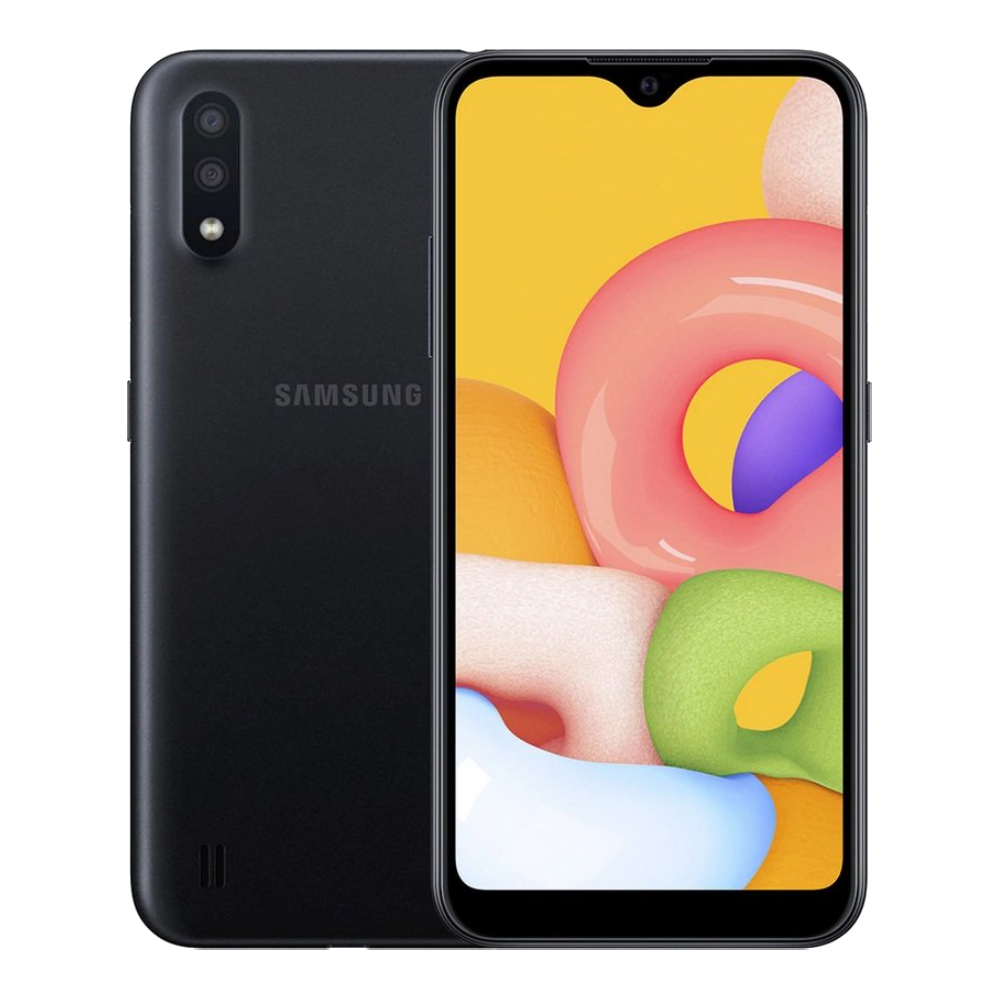 Samsung Galaxy A01 (Prepaid) – Black (Refurbished)