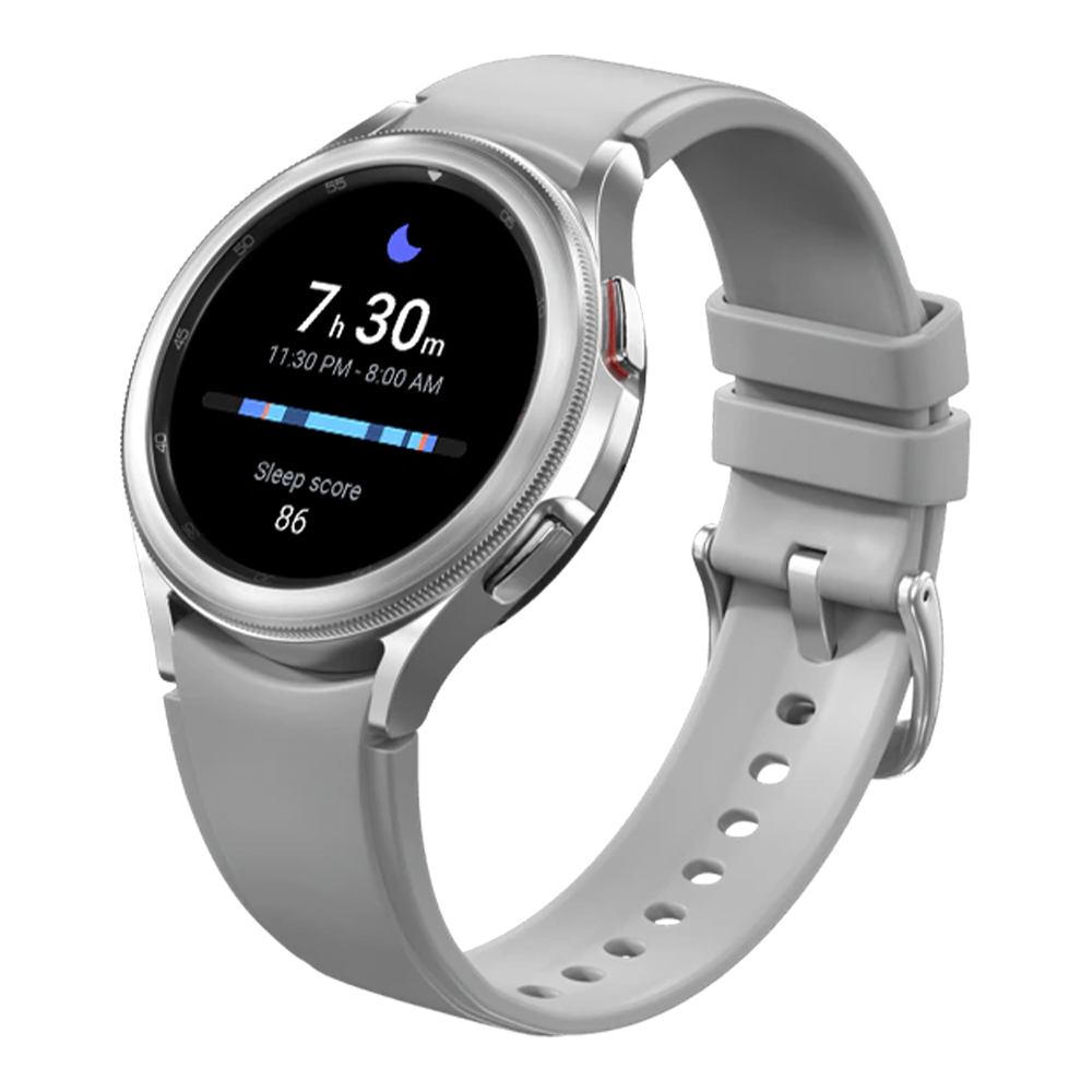 Samsung Galaxy Watch 4 Classic 42mm – Silver Stainless Steel/Black Sport Band (Refurbished) - image 2