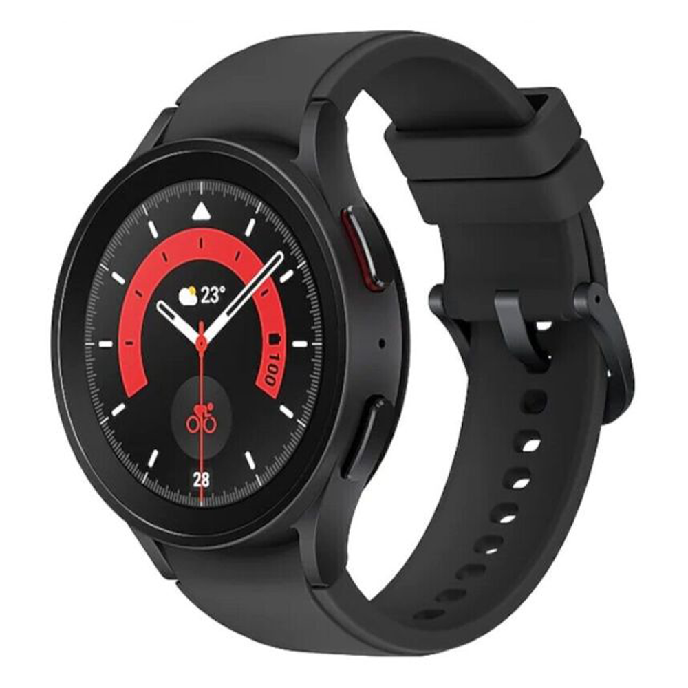 Samsung Galaxy Watch 5 Pro 45mm – Black Titanium/Black Sport Band (Refurbished) - image 2