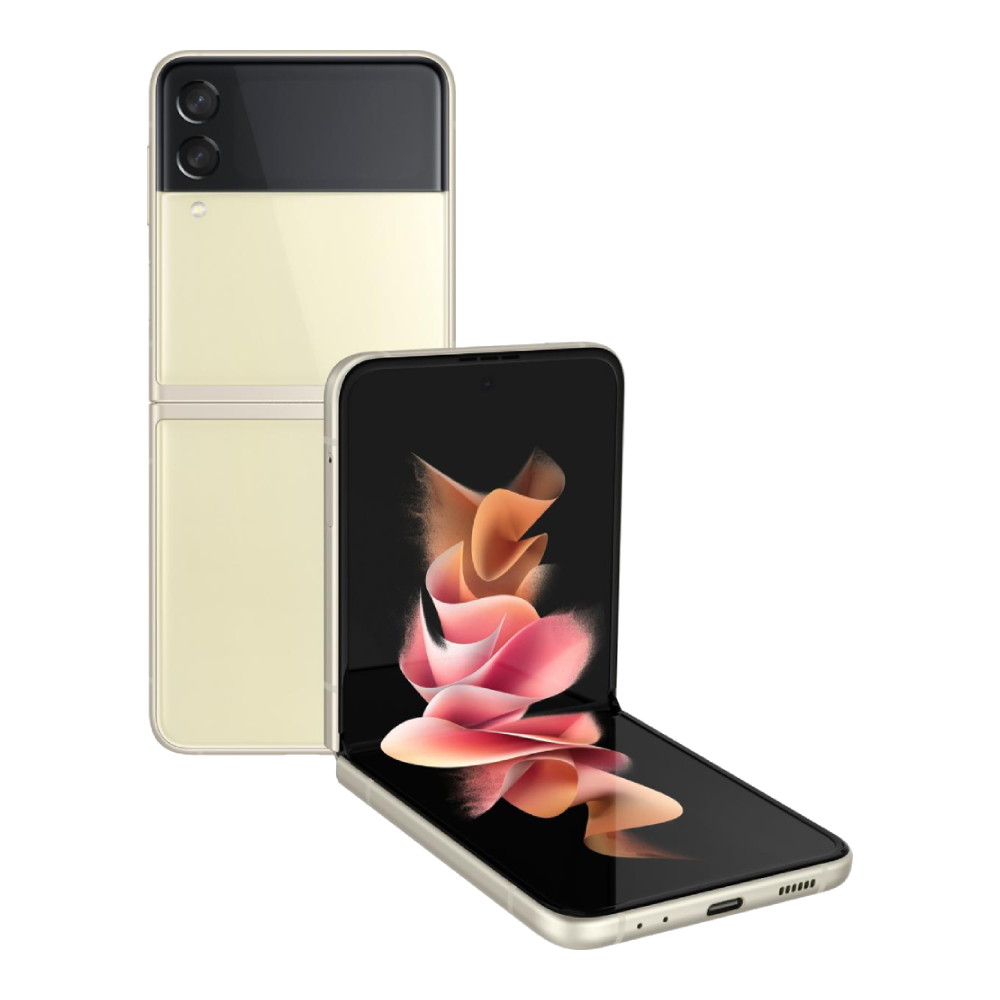 Samsung Galaxy Z Flip 3 5G 128GB Factory CDMA/GSM Unlocked - Cream