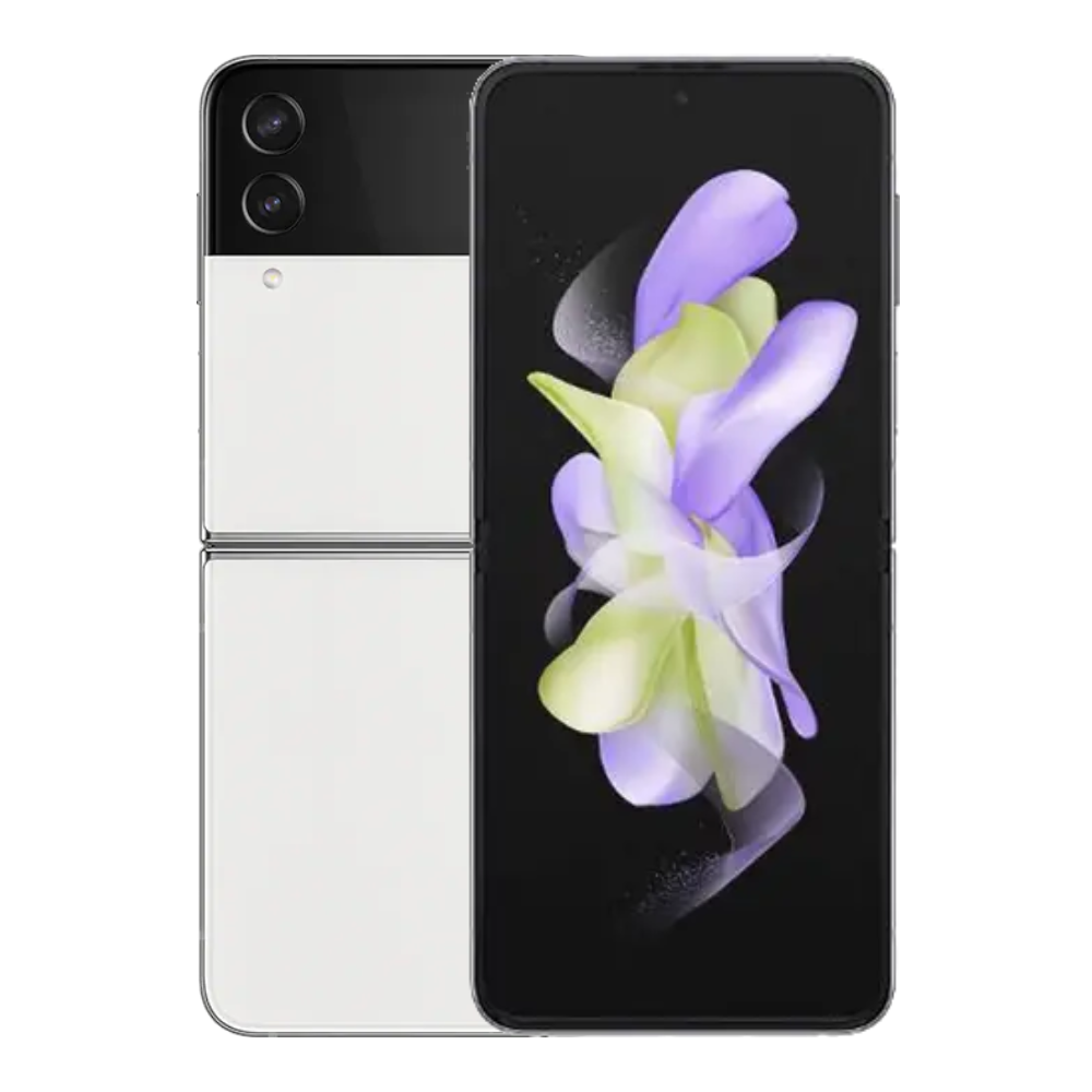 Samsung Galaxy Z Flip 4 5G – White/Black Frame (Refurbished) - image 2