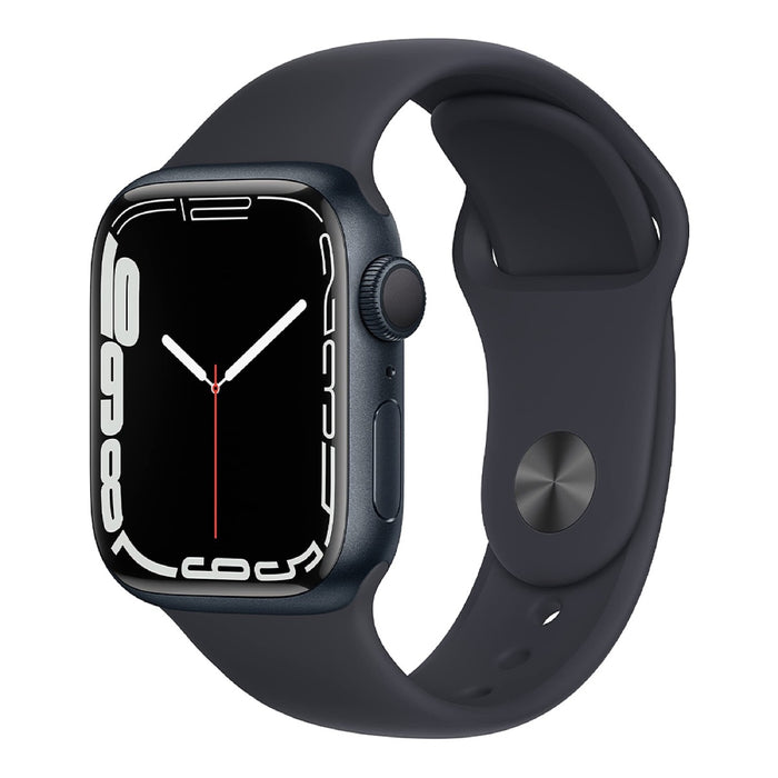 Apple Watch Series 7 41mm – Midnight Black/Black Sport Band (Refurbished)