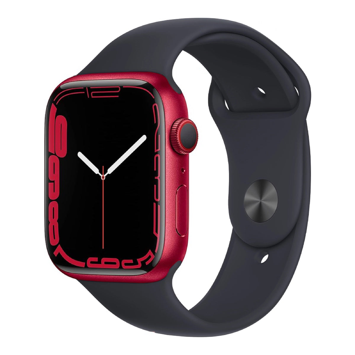 Apple Watch Series 7 45mm – Red Aluminum/Black Sport Band (Refurbished)