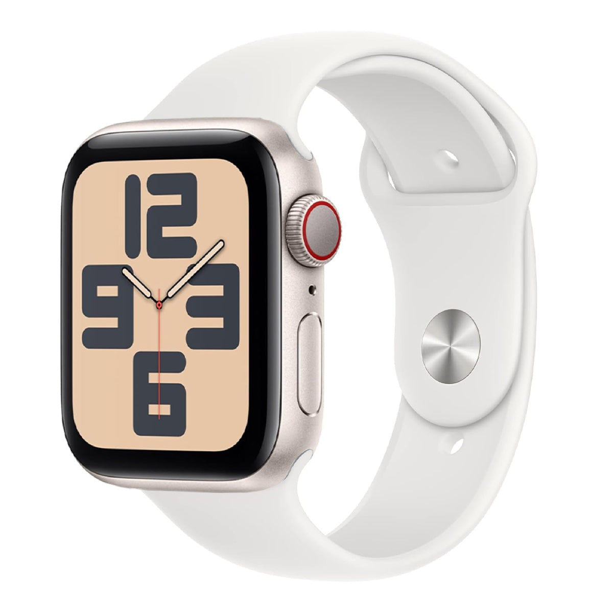 Apple Watch Series SE 2 40mm – Starlight Aluminum/White Sport Band (Refurbished)