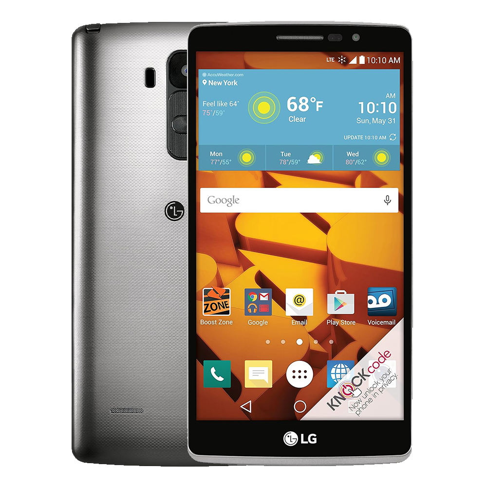 LG G Stylo – Metallic Silver — Screen Burn / Shadow (AS-IS)