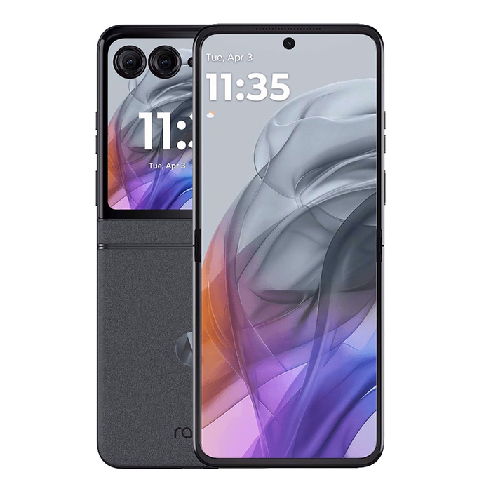Motorola Razr 50 5G (2024) – Koala Gray — Screen Burn / Shadow (AS-IS)