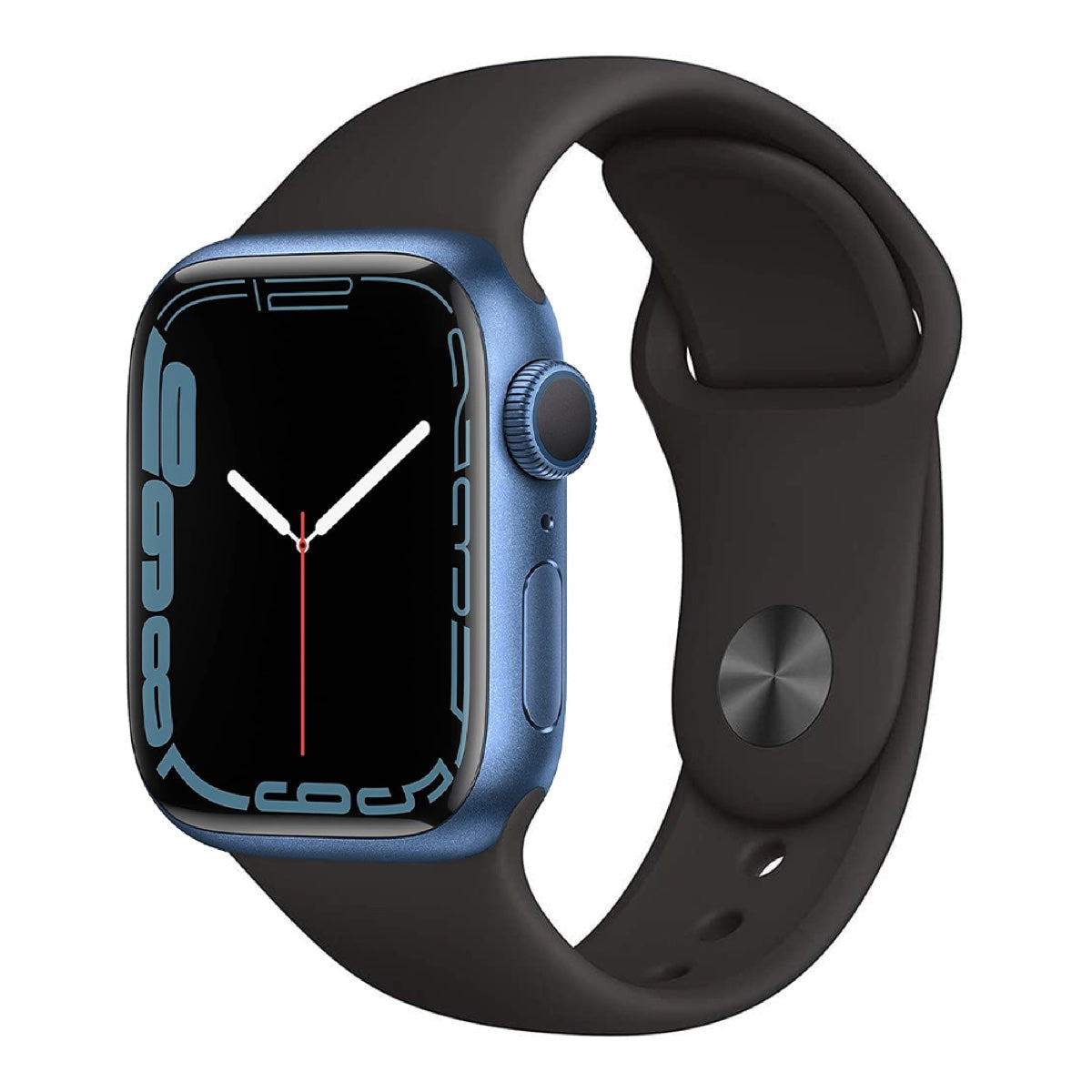 Apple Watch Series 7 41mm – Blue Aluminum/Black Sport Band (Refurbished)