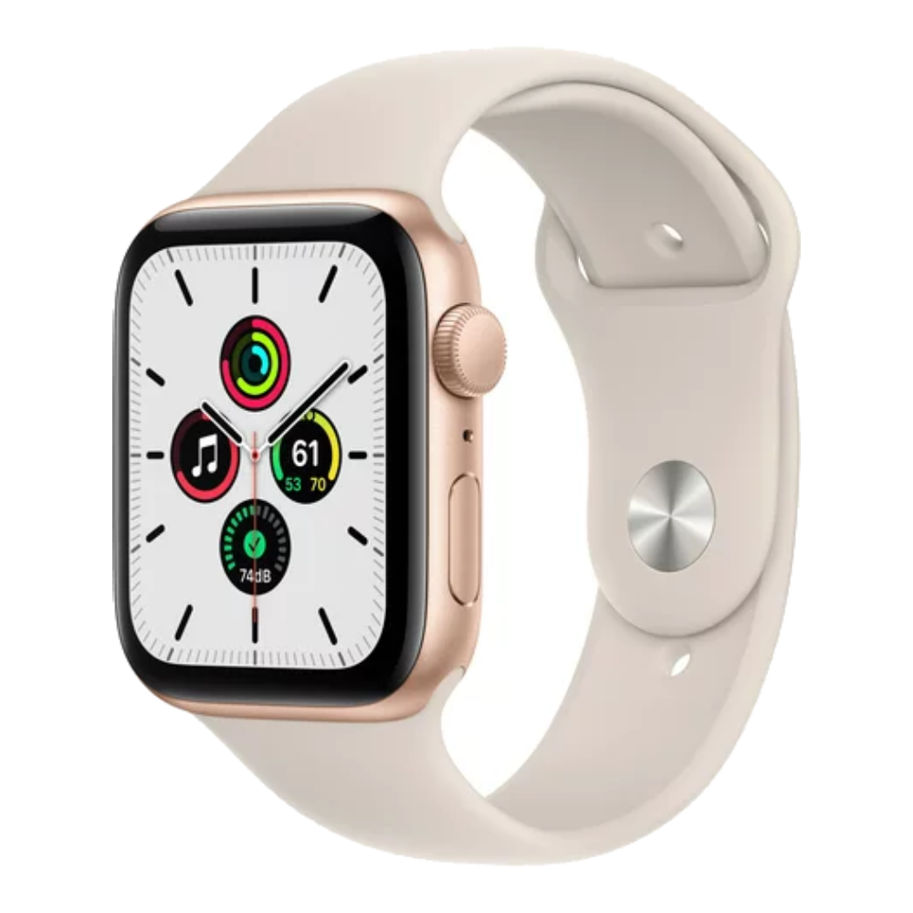 Apple Watch Series 5 44mm 32GB Cellular - Gold Aluminum / White Rubber Band