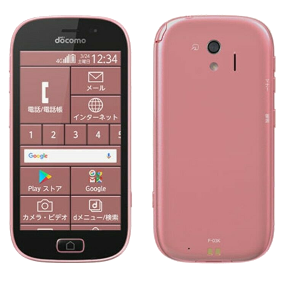 Fujitsu Easy Phone 16GB Docomo - Pink