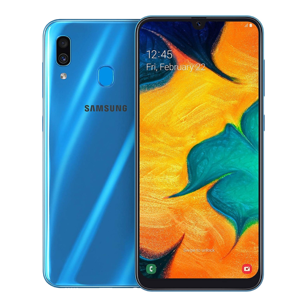 Samsung Galaxy A30 Duos 32GB GSM Unlocked - Blue